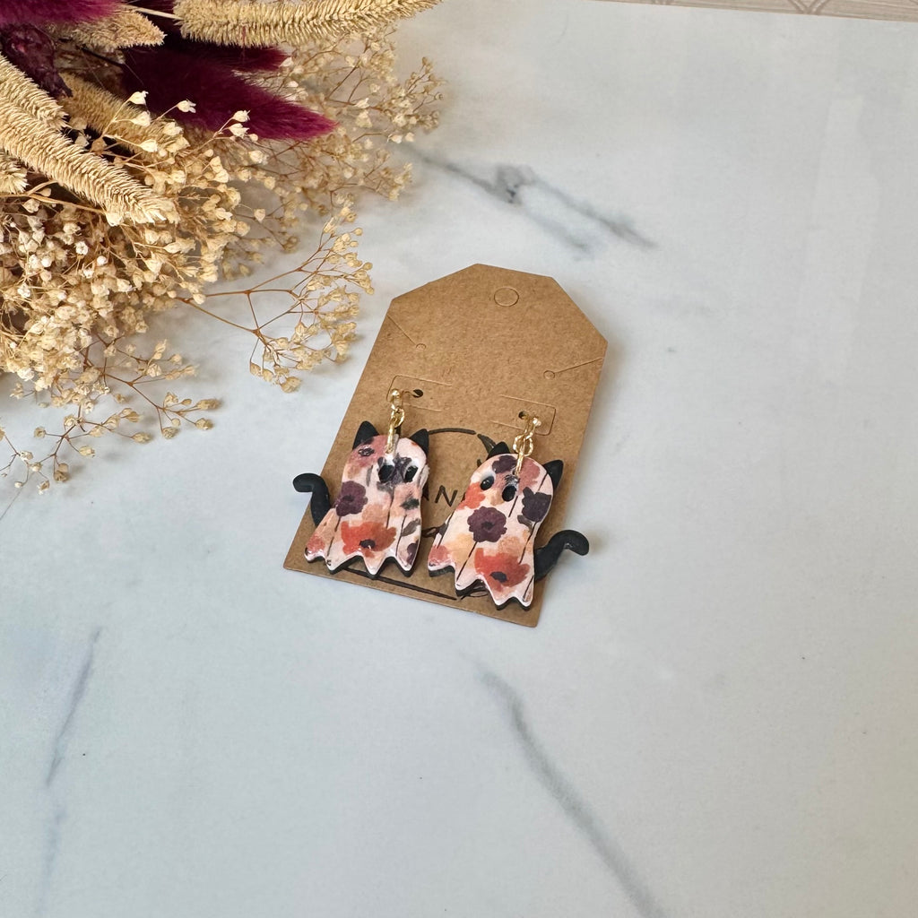 Floral Ghost Cats
