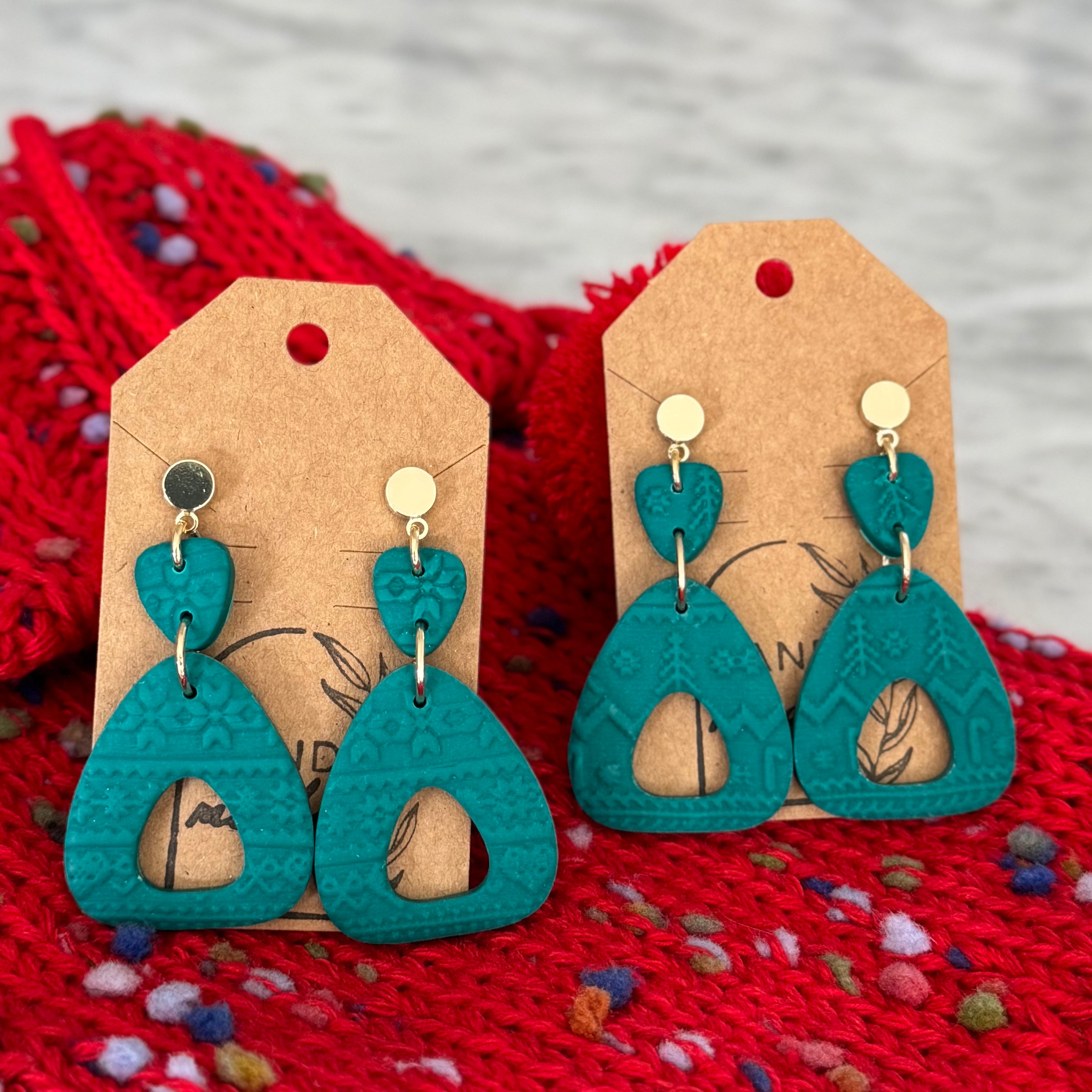 Holiday Sweater Dangles - long