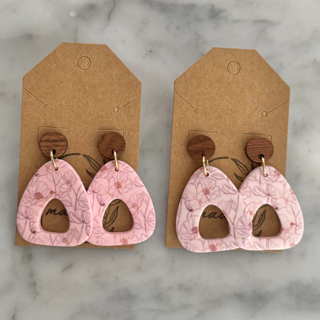 Pink Floral Dangle