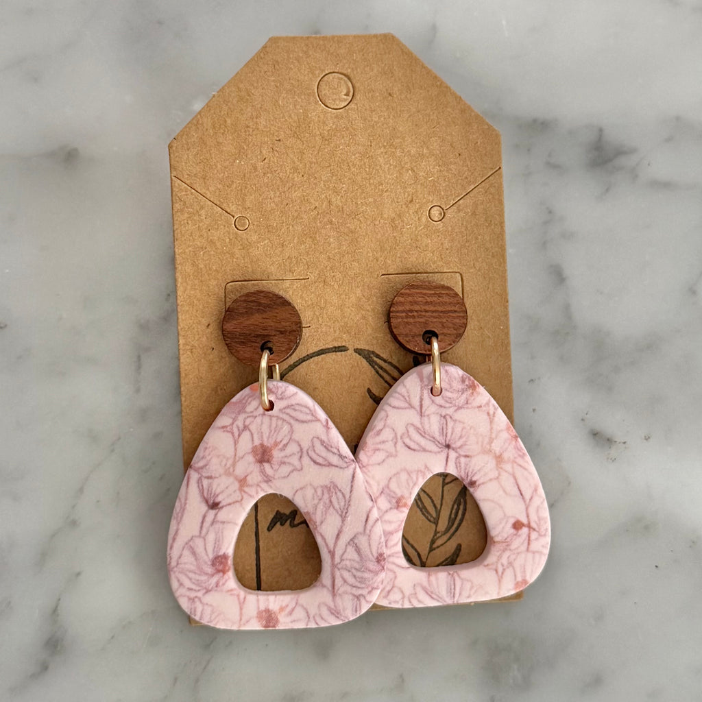 Pink Floral Dangle