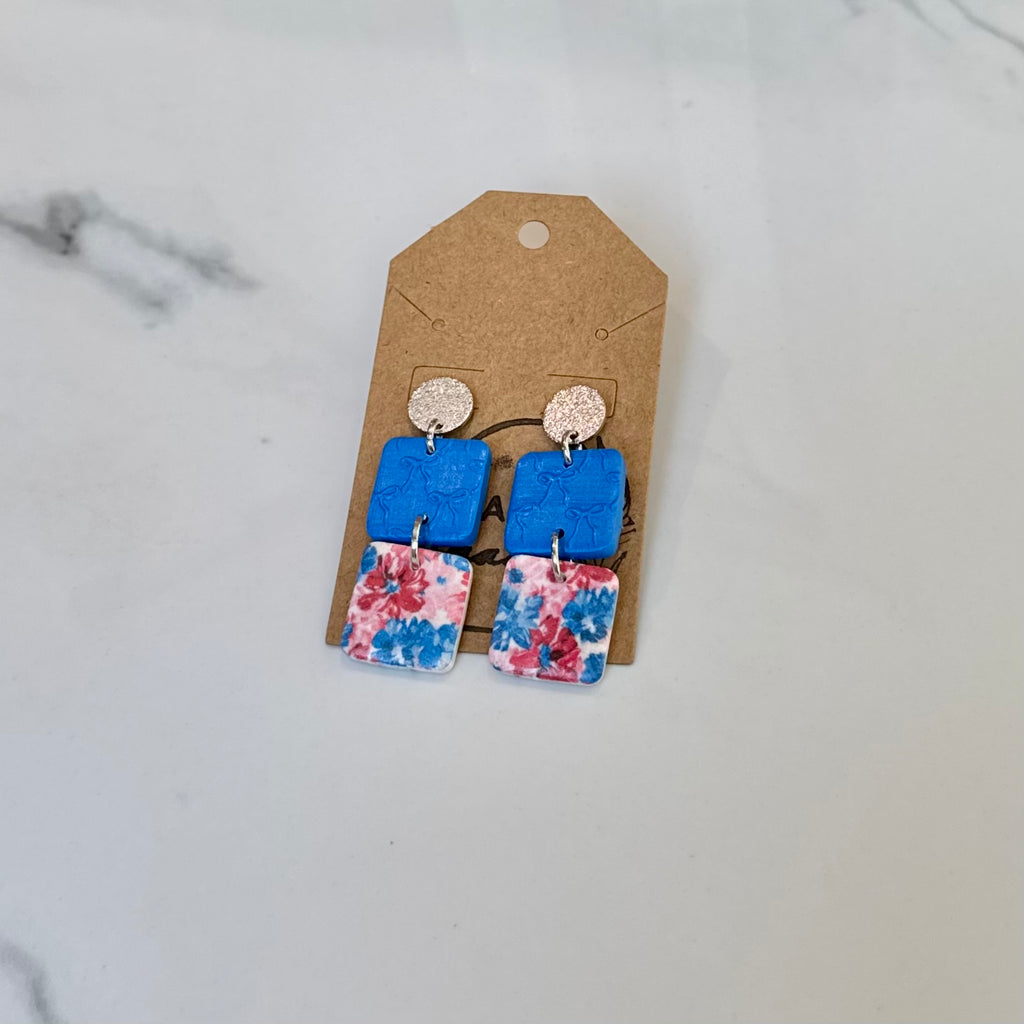 Red, White, & Blue Amelie Dangle