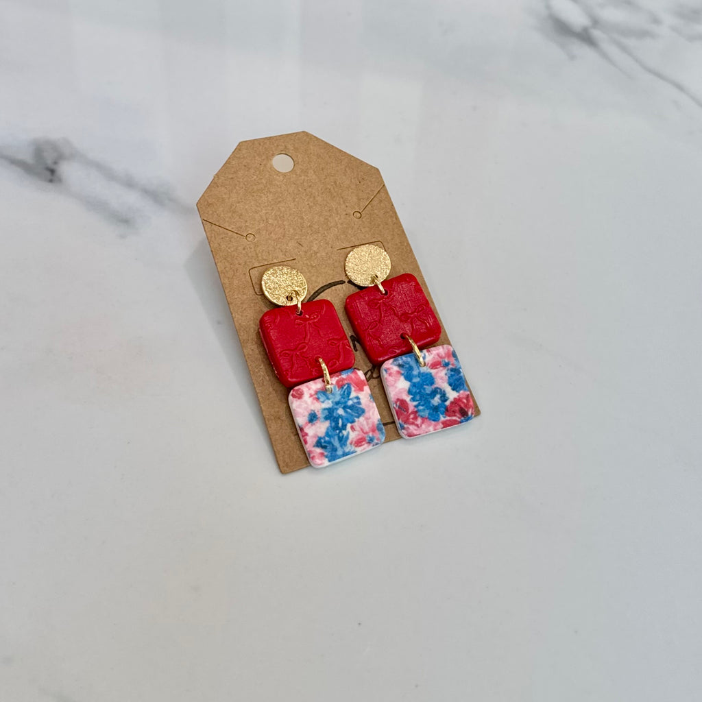 Red, White, & Blue Amelie Dangle