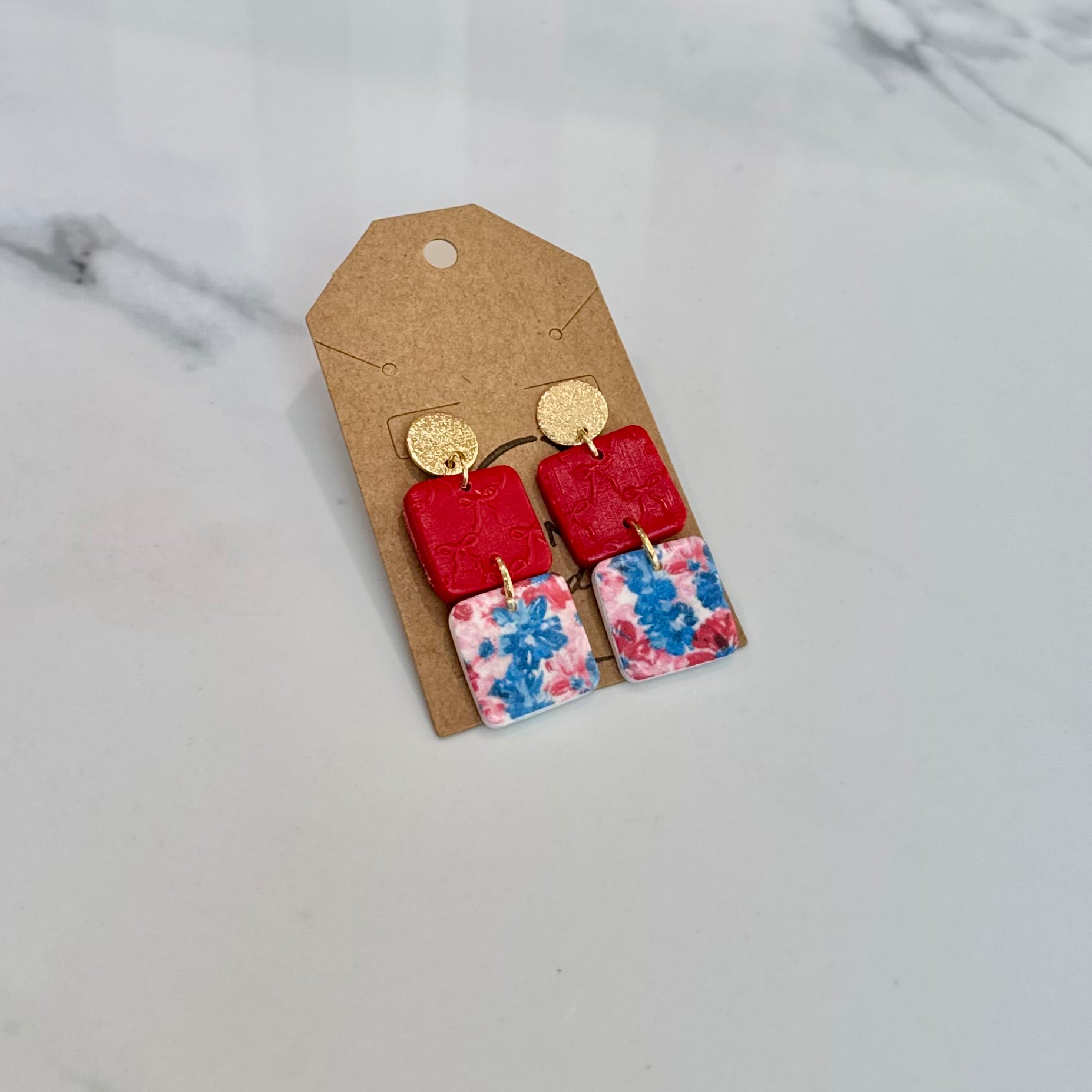 Red, White, & Blue Amelie Dangle